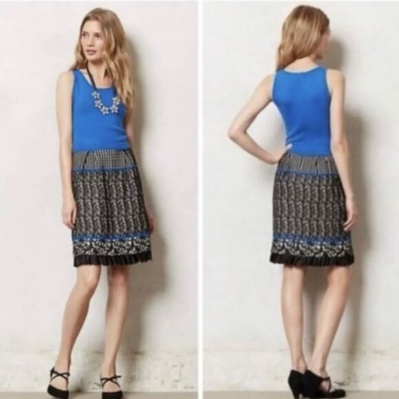 Anthropologie girls From Savoy Arden Mixed Media Knit & Tweed Sleeveless Dress - Picture 2 of 8